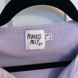 Purple Princess Polly crop top